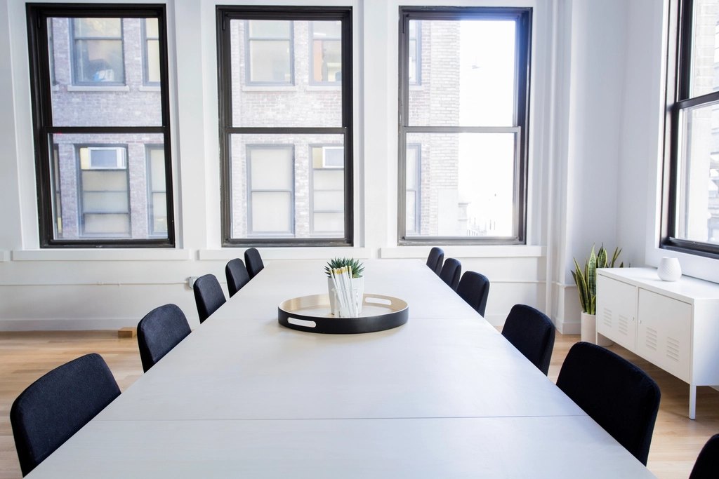 empty conference room office table